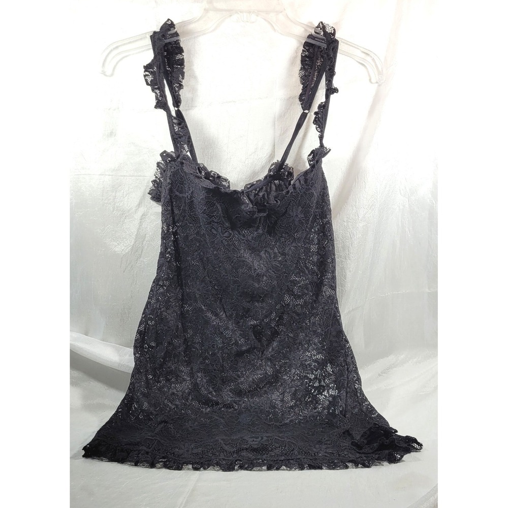 Victoria Secret Sexy Little Things Padded Black Lace Teddy Camisole - 34B